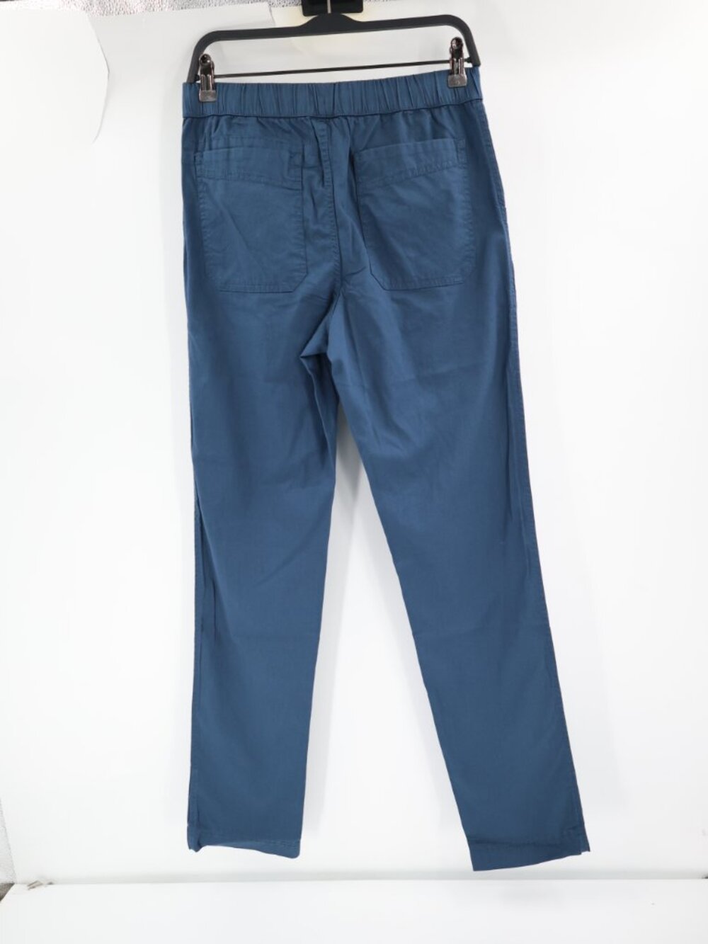 PACT Pants Mens Small L33 Organic Cotton Stretch Elastic Waist Drawstring Blue - Picture 3 of 12